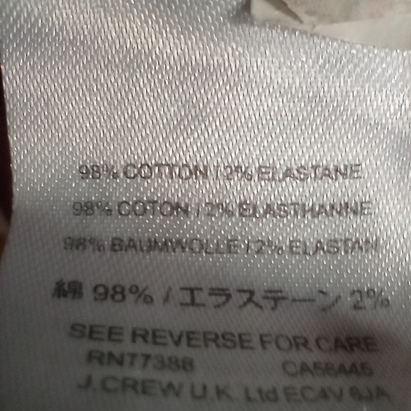 J. Crew Mercantile Flex Mens XL Button Front Cotton Burgundy Red Mini Squares 44 - Picture 9 of 9